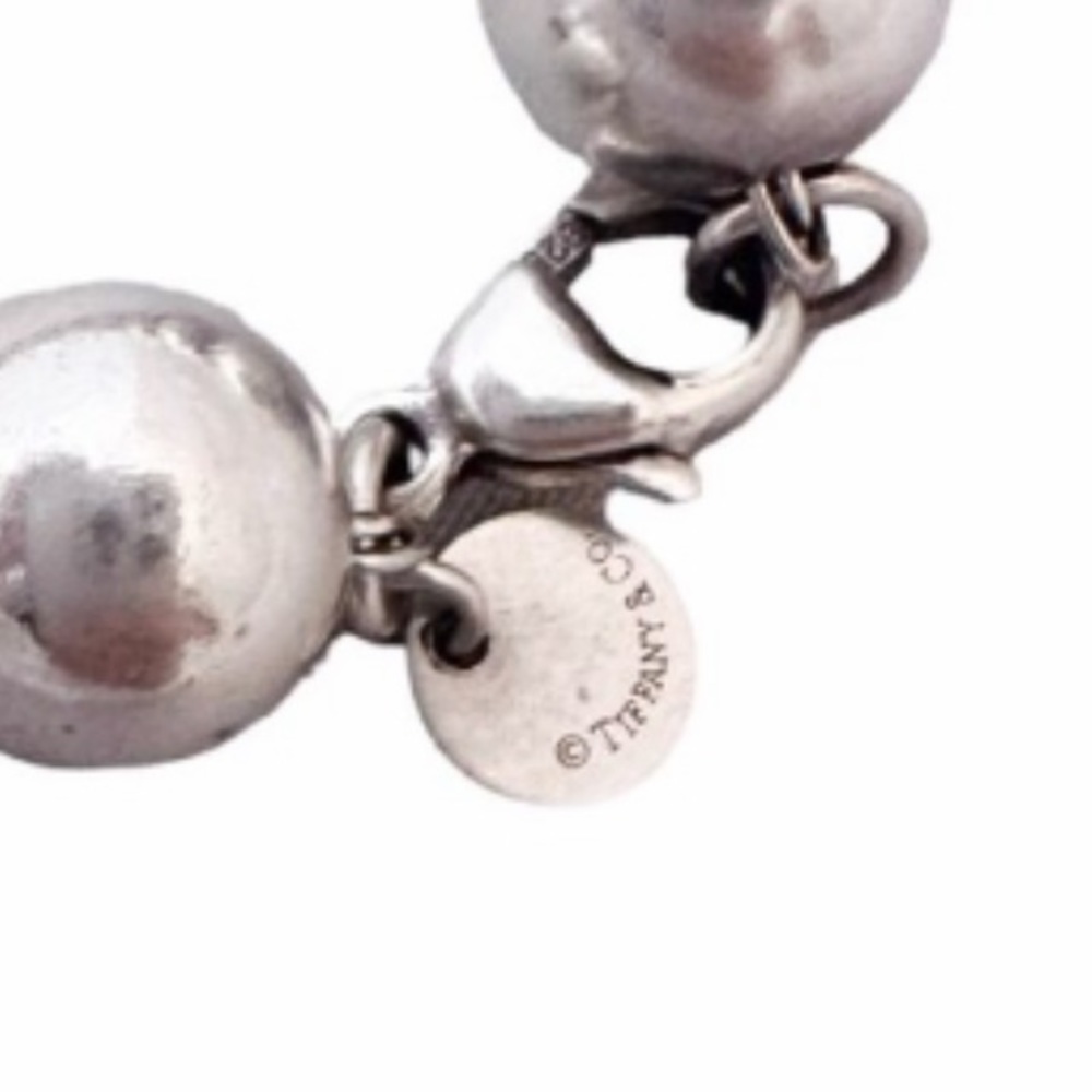 Tiffany & Co Sterling Silver HardWear Ball Bracelet 7.5" 10mm Classic Luxury